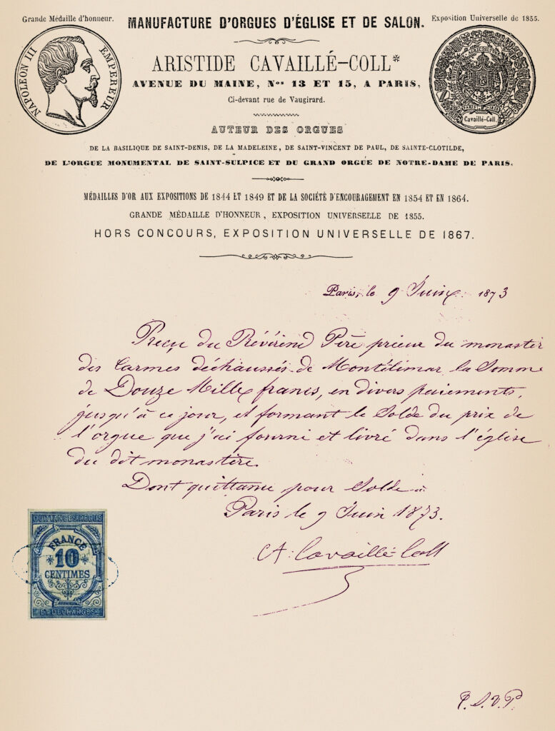 Cavaille-Coll Courrier rvb1